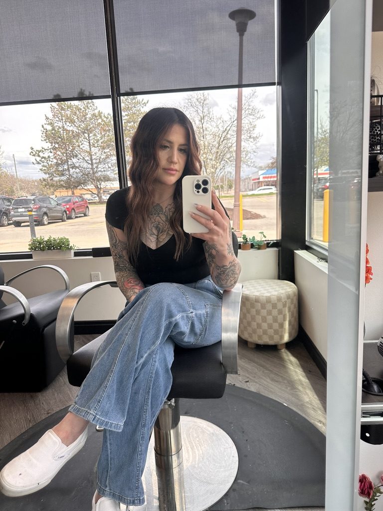 Marielle in her private salon suite in Livonia, Michigan