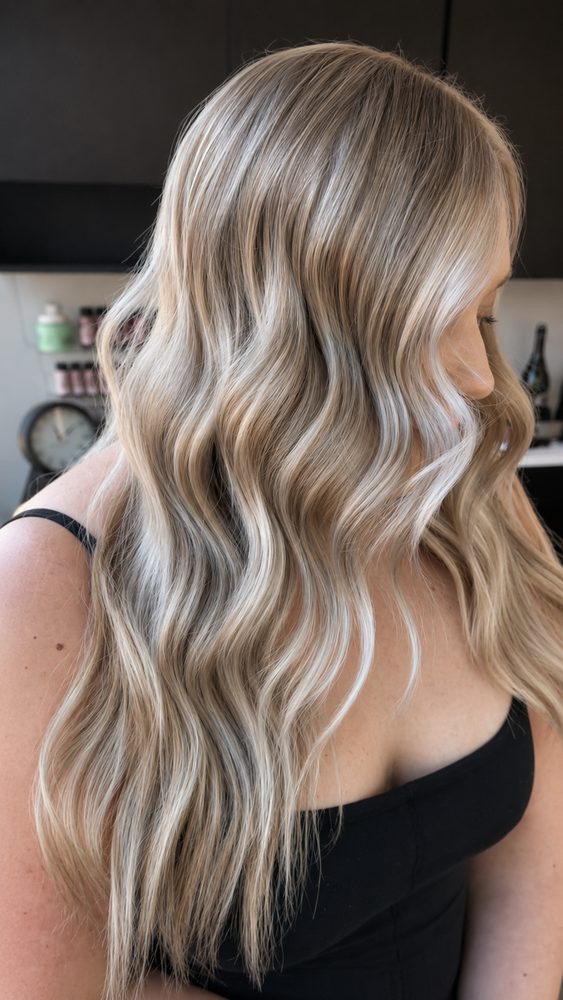 Dimensional lived-in blonde balayage