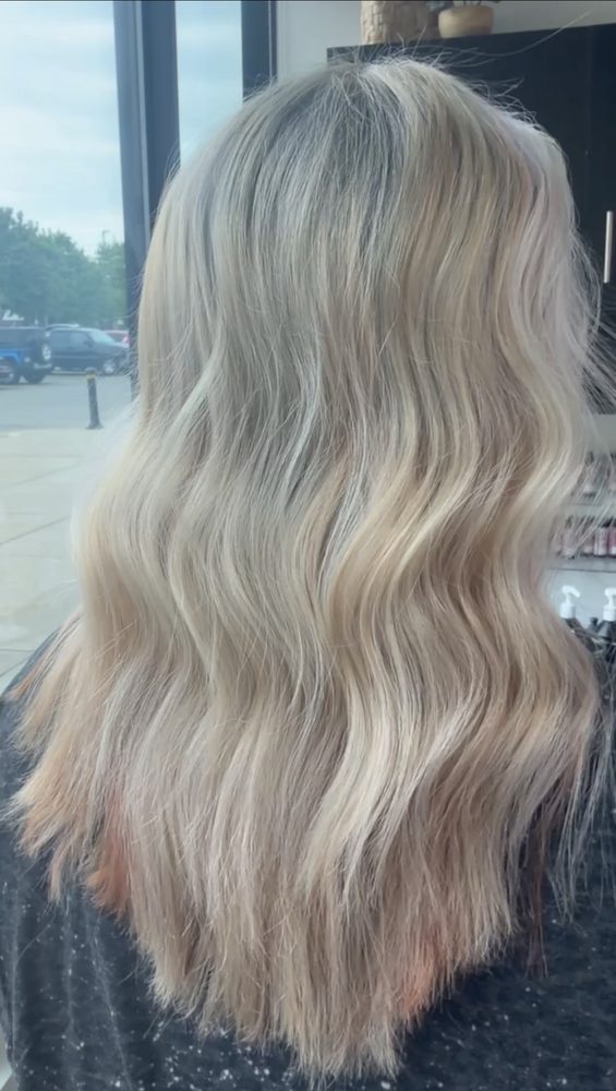 Color correction from red to blonde